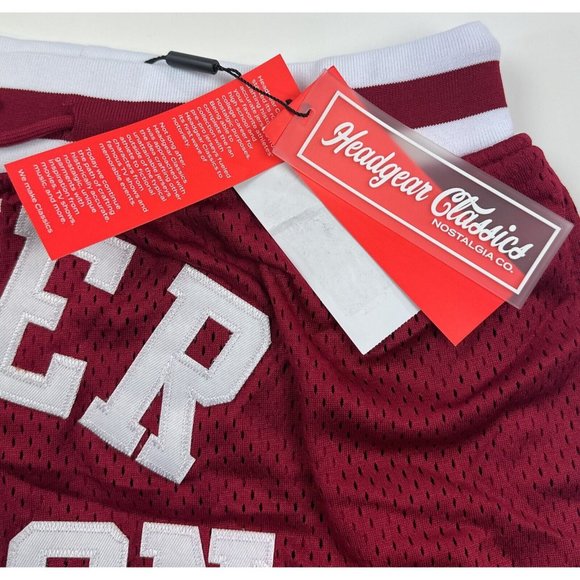 Kobe Bryant Lower Merion Front Logo Headgear Mens Small Red Basketball Shorts - Picture 3 of 10